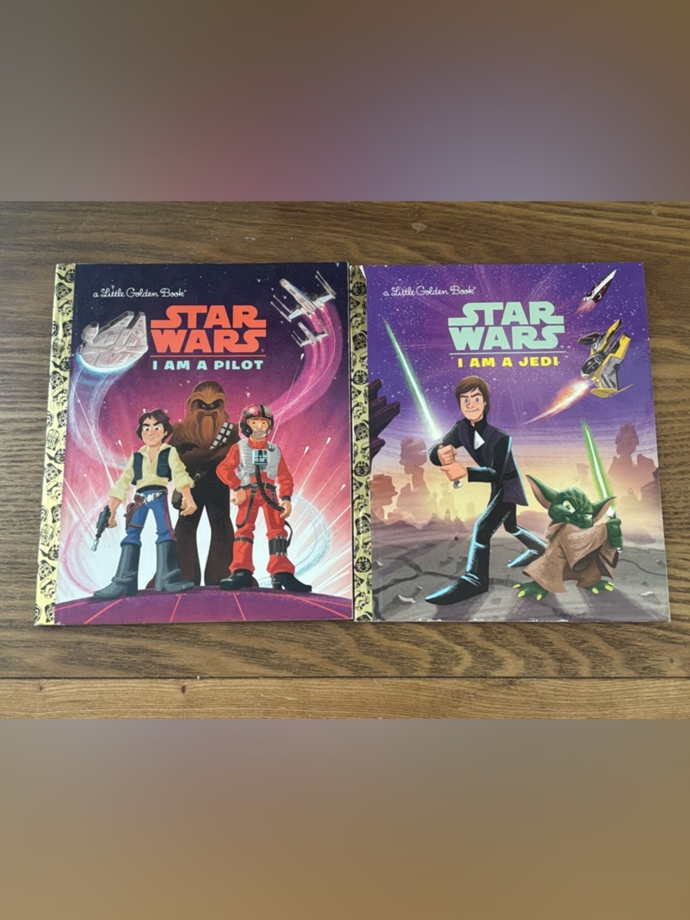 Little Golden Books Star Wars I Am A Pilot & Jedi UNUSED Set of 2